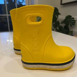 Crocs kids crocband rain boots size 6 toddler